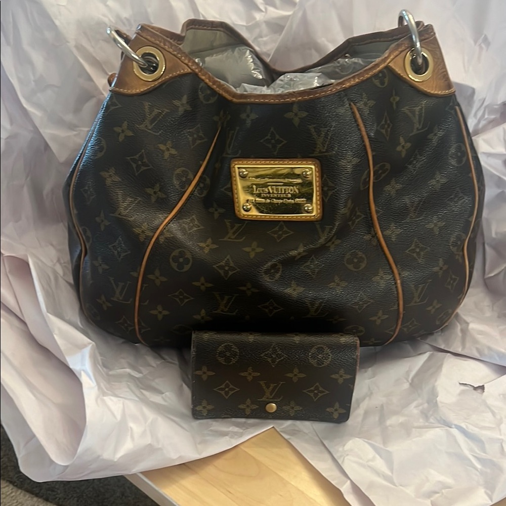 Louis Vuitton Monogram Hobo with Gold Accents